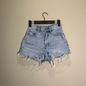 PacSun Blue Jean Shorts Distressed Cut-Off Style